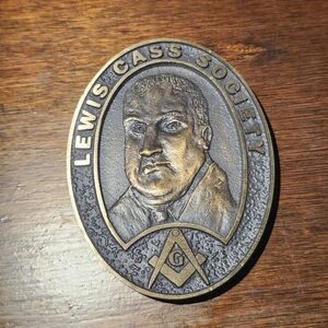 Lewis Cass Society Grange Heavy Cast Paperweight